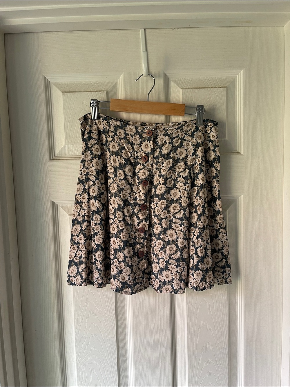 Vintage Express Compagnie Internationale Floral Button Front Mini Skirt